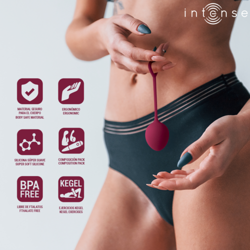 INTENSE Charli Kit de Bolas Kegel – Set Progresivo de 3 Niveles (Ocean Blue / Light Jade Green / Violet)