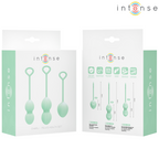 INTENSE Charli Kegel Ball Kit – 3 Progressive Pelvic Floor Training Balls (Ocean Blue / Light Jade Green / Violet)