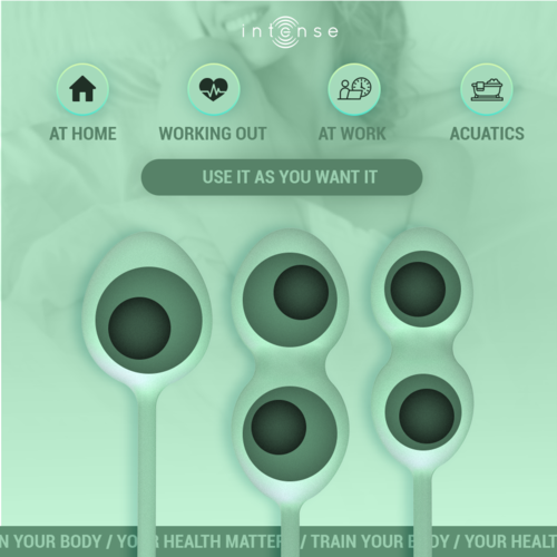 INTENSE Charli Kit de Bolas Kegel – Set Progresivo de 3 Niveles (Ocean Blue / Light Jade Green / Violet)