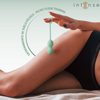 INTENSE Charli Kegel Ball Kit – 3 Progressive Pelvic Floor Training Balls (Ocean Blue / Light Jade Green / Violet)