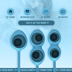 INTENSE Charli Kegel Ball Kit – 3 Progressive Pelvic Floor Training Balls (Ocean Blue / Light Jade Green / Violet)