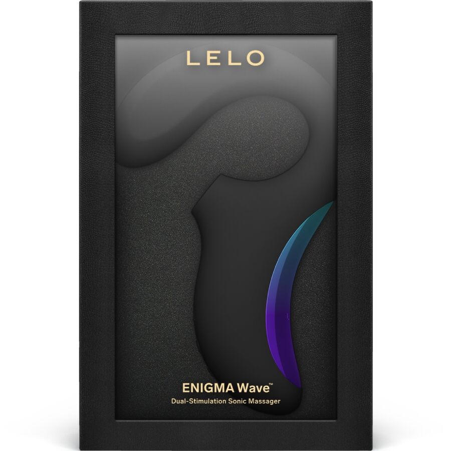 Masajeador de triple vibración LELO ENIGMA WAVE™ – Morado cibernético/Negro