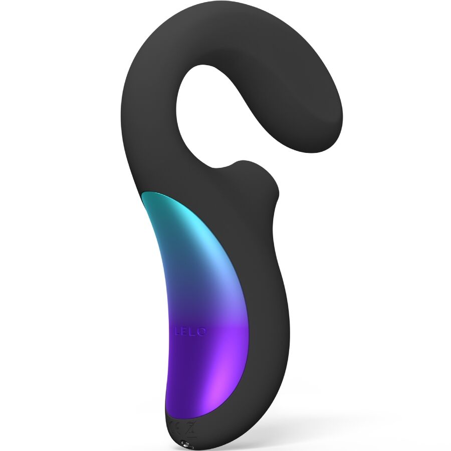 Masajeador de triple vibración LELO ENIGMA WAVE™ – Morado cibernético/Negro