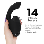 WOMANIZER | Duo Next – Dual Clitoral & G-Spot Stimulator – 3D Pleasure Air + Rumbly Vibration – Dark Purple / Dusky Pink / Black