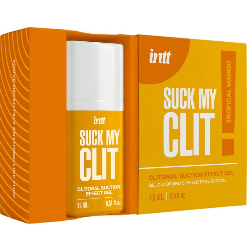 INTT | Sensual Suction – Suck My Clit Clitoral Stimulating Gel (Tropical Mango & Wild Strawberry, 15 ml)