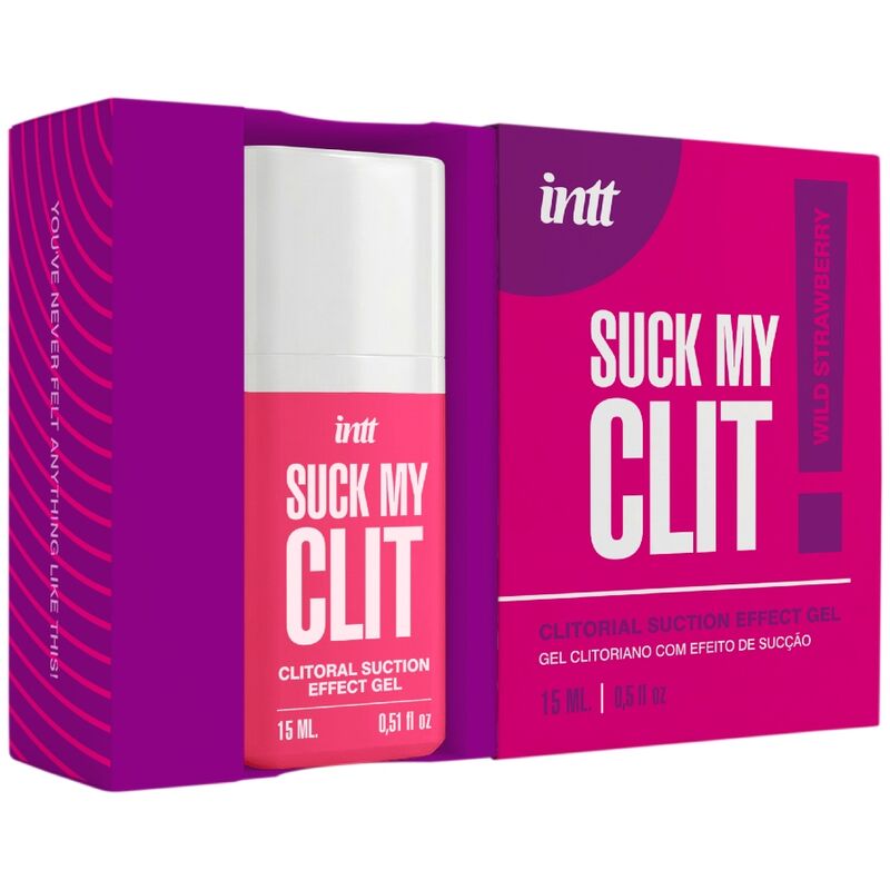 INTT | Sensual Suction – Suck My Clit Clitoral Stimulating Gel (Tropical Mango & Wild Strawberry, 15 ml)