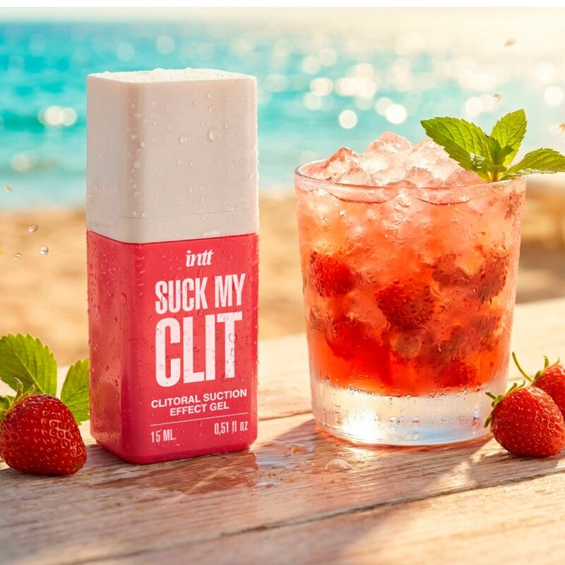 INTT | Sensual Suction – Suck My Clit Clitoral Stimulating Gel (Tropical Mango & Wild Strawberry, 15 ml)