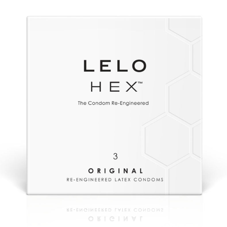 LELO - HEX Original Re-Engineered Latex Condoms 3 Pack