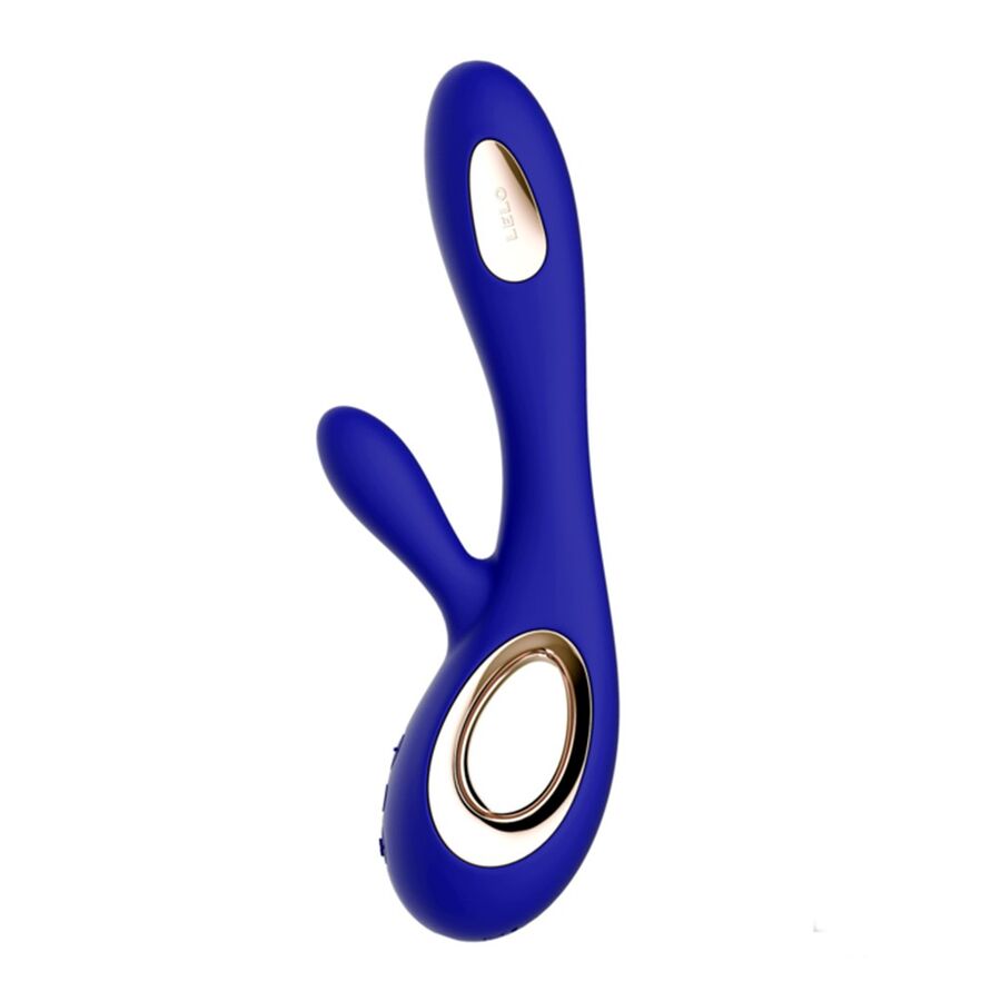 LELO – Vibrador SORAYA™ Wave Rabbit – Morado, Negro y Azul Medianoche