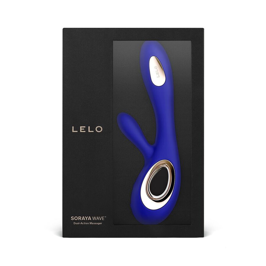 LELO – Vibrador SORAYA™ Wave Rabbit – Morado, Negro y Azul Medianoche