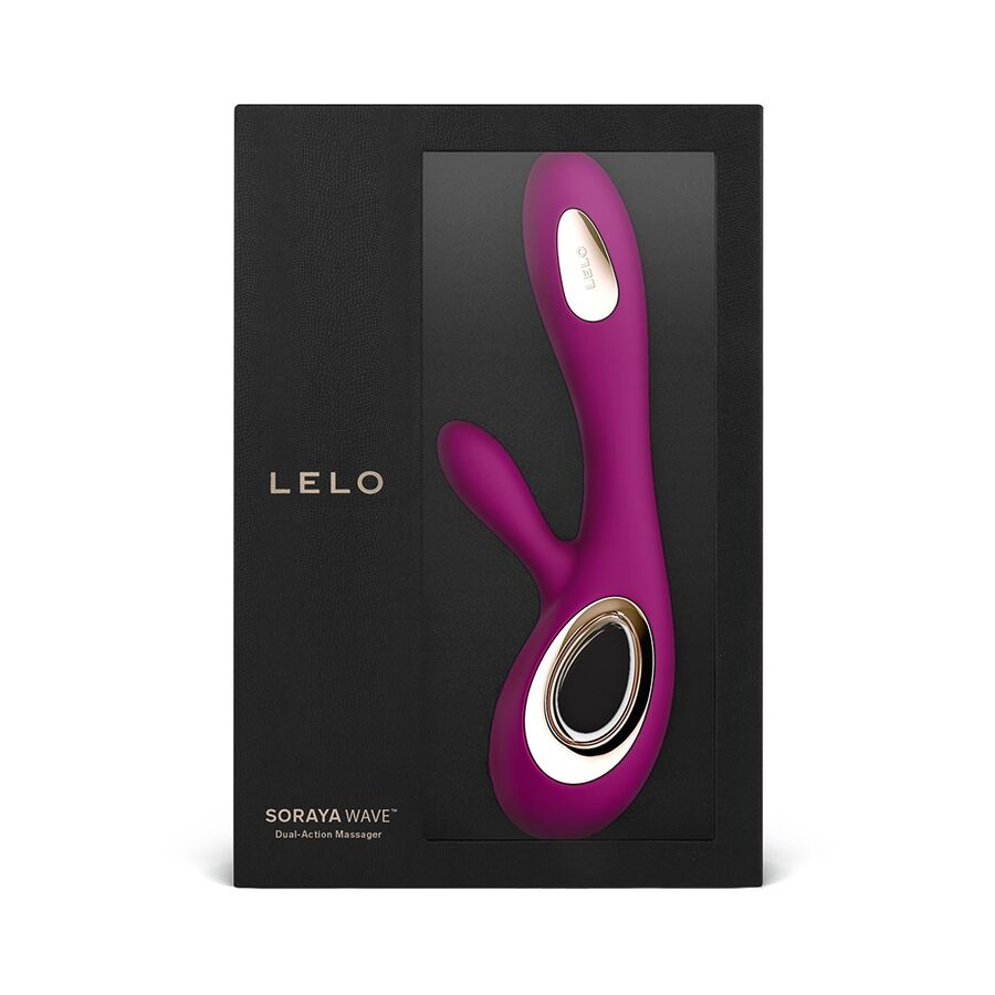 LELO – Vibrador SORAYA™ Wave Rabbit – Morado, Negro y Azul Medianoche