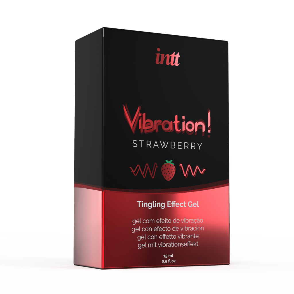 INTT | Strawberry Gel Vibrador – Vibración e Intensa Pulsación – 15 ml
