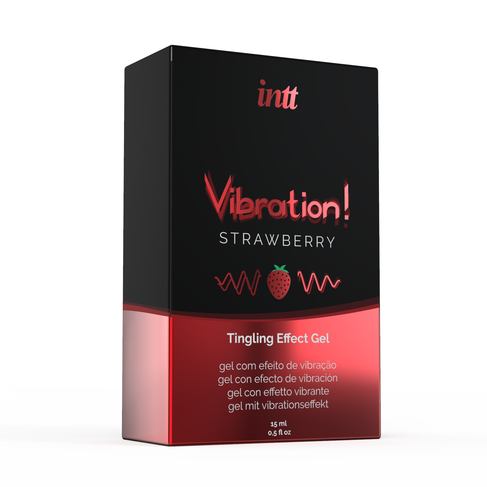 INTT | Strawberry Gel Vibrador – Vibración e Intensa Pulsación – 15 ml