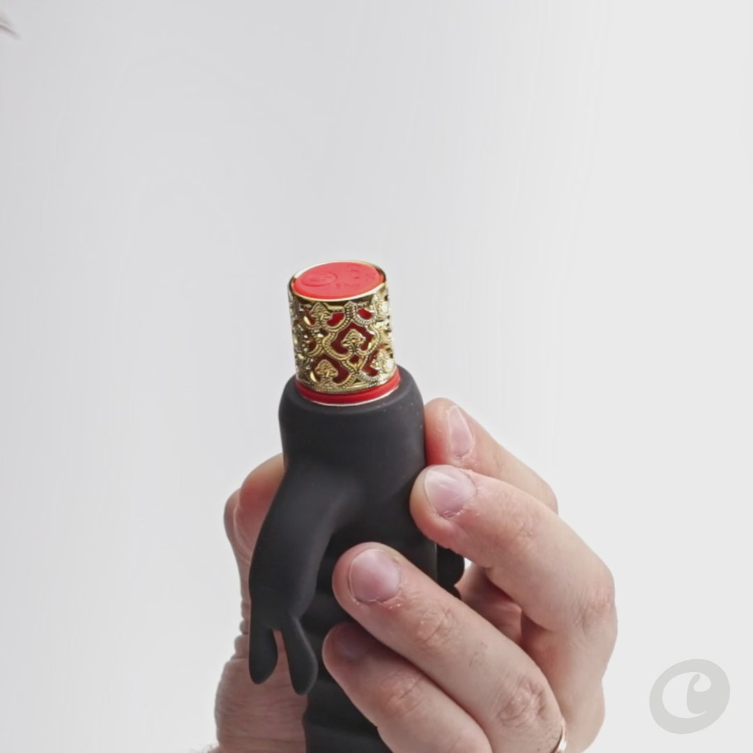 CRUSHIOUS | Romanov – Vibrador clásico tipo bala con funda de silicona extraíble (2 en 1) – 13,3 cm